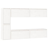 TV Cabinets 6 pcs White Solid Wood Pine 3100235
