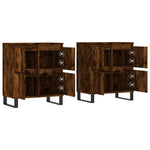 Sideboards 2 pcs Smoked Oak Engineered Wood 3190186