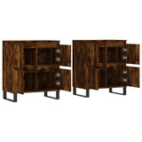 Sideboards 2 pcs Smoked Oak Engineered Wood 3190186
