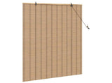 Roller Blind Natural and Brown 120 x 160 cm Bamboo 42006904