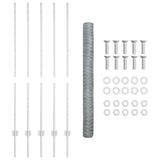 Welded Wire Fence 10 x 1.4 m Hot-Dip Galvanised Steel 3336972