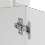 Kitchen Base Cabinet Lucca High Gloss White Engineered Wood 853719