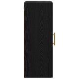 Wall Mounted Cabinet Black Oak 34.5 x 34 x 90 cm 882606