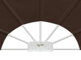 Balcony Privacy Screen 320 cm Polyester Brown 42037151