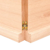 Wall Shelf 140x60x cm Untreated Solid Wood Oak 363586