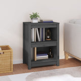 Book Cabinet Grey 50x35x68 cm Solid Wood Pine 821701