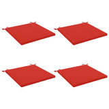 4-Piece Seat Cushions SOEST 4 pcs 100% Polyester Red 944984
