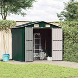 Garden Shed Green 205x129x183 cm Galvanised Steel 46297