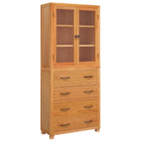 Storage Furniture Set with Drawer 2 pcs Natural 80 x35 x 185 cm 3328629