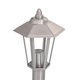Outdoor Floor Lamp Silver 120 cm Stainless Steel 4006383