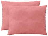 Cushion with Pillow HEERLEN 2 pcs Pink Velvet 928353