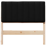 Upholstered Headboard Brown and Black 90 cm Solid Pine Wood 880200