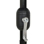 3-Tier Garden Parasol with Aluminium Pole Black 2.5 m 313866