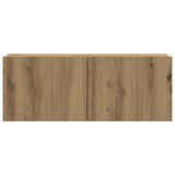 7 Piece TV Cabinet Set Wall-mounted Artisan Oak Engineered Wood 3329140