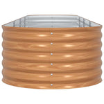 Garden Raised Bed Brown 400 x 80 x 44 cm Steel 42011330