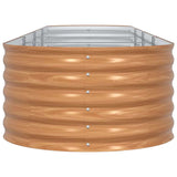 Garden Raised Bed Brown 400 x 80 x 44 cm Steel 42011330