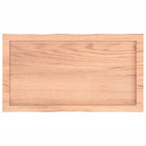 Table Top Light Brown 80x40x cm Treated Solid Wood Live Edge 363940