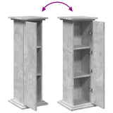 Display Stand with Storage Concrete Grey 31x30x90 cm Engineered Wood 854610