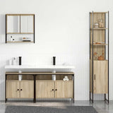 Bathroom Furniture Set 4 pcs Sonoma Oak Engineered Wood 3399395