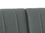 Upholstered Headboard Dark Grey 200 cm Solid Pine Wood 879210