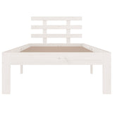 Bed Frame without Mattress White 75x190cm Small Single 814715