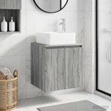 Wall-Mounted Sink Vanity Grey Sonoma 49.5 x 41 x 63 cm 890408