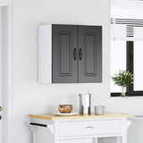 Kitchen Wall Cabinet Kalmar Black Engineered Wood 853578
