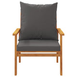 Garden Sofa Chair 2pcs with Cushion Solid Wood Acacia 366376