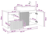Bathroom Furniture Set 2 pcs High Gloss White Engineered Wood 3404068