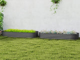 Galvanised Raised Garden Bed, Metal Planter Box with Safety Edging, for Flowers, Herbs, Succulents, T3398P377612
