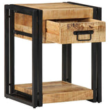Bedside Cabinet 40x35x50 cm Solid Rough Wood Mango 4016688