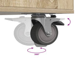 Golf Cabinet with Wheel Plain Sonoma Oak 65 x 45 x 98 cm 899449