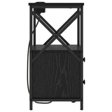 Bedside Cabinet 2 pcs Black Oak 40 x 31 x 60 cm Engineered Wood 859561