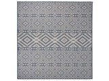 Outdoor Flatweave Rug 200x280 cm Blue Stripes 340840