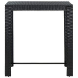 Garden Bar Set Black with cream white cushions 3095386
