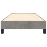 Box Spring Bed Frame Light Grey Single Velvet 3121187