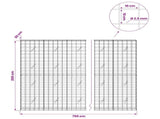 Gabion with 3.5 mm Wire and 10x10 cm Mesh 750x20x200 cm 3463161