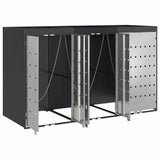 Wheelie Bin Storage for 3 Bins Anthracite 204 x 77.5 x 121.5 cm 3394784
