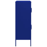Storage Cabinet Navy Blue Steel Medium Height-Adjustable Shelves 336136