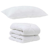 Duvet Set with Pillow 2 pcs White Microfiber 3376741