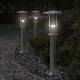 Outdoor Floor Lamp Silver 60 cm Stainless Steel 4006349