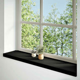 Window Sills 2 pcs Brown Black 110x30x2 cm Solid Wood Oak 4009193