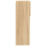 TV Cabinets with LED Lights 2 pcs Sonoma Oak 40.5x30x90 cm 837048