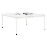 Coffee Table White 100 x 100 x 45 cm Solid Pine Wood 892770