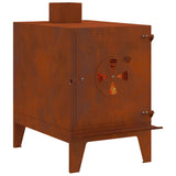 Camping Stove 35x50x60 cm Corten Steel 859841