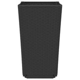Garden Planters 4 pcs Black 32.5x32.5x57 cm PP 367853