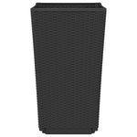 Garden Planters 2 pcs Black 32.5x32.5x57 cm PP 367848