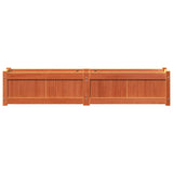 Garden Planters 2 pcs Wax Brown Solid Wood Pine 837479