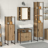 Bathroom Furniture Set 4 pcs Artisan Oak Engineered Wood 3334430