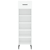 Shoe Cabinet White 30x35x105 cm Engineered Wood 829692